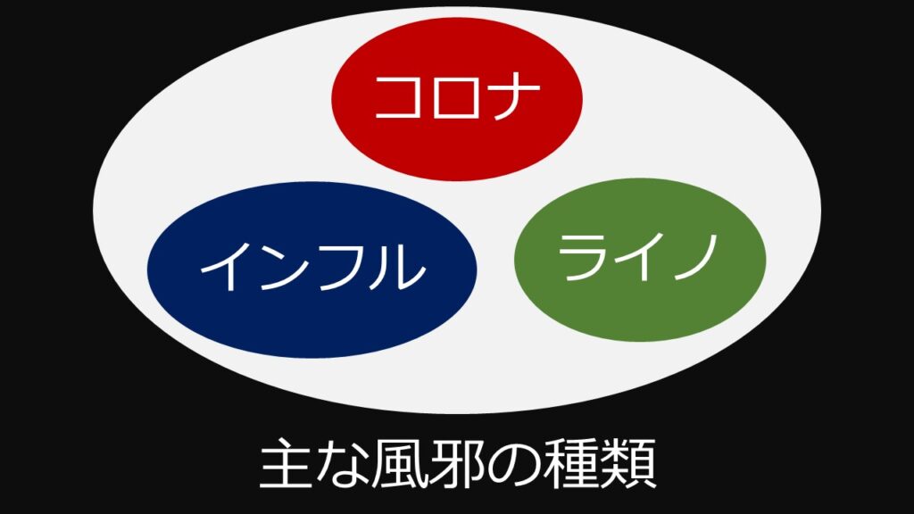 主な風邪の種類